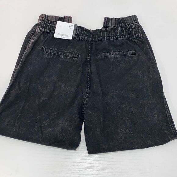 Kancan Tatiana Ultra High Rise Joggers NWT Black Acid Wash Size L - Picture 8 of 17